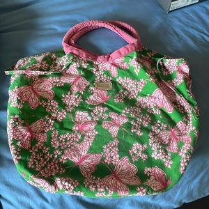 Vintage Lilly Pulitzer beach tote